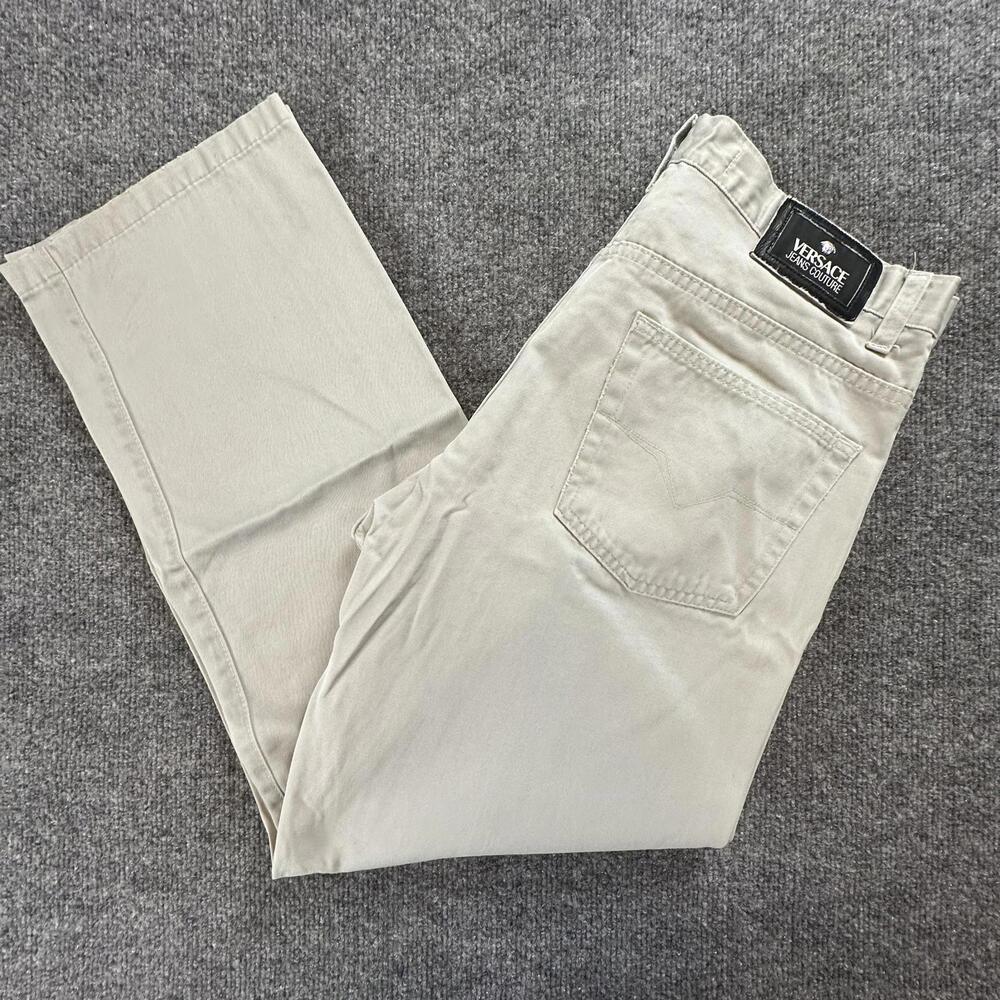 Versace Men's Casual Pants Beige Cotton Size‎ 36 - 87